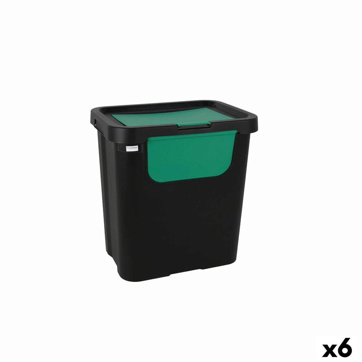 Caixote de Lixo para Reciclagem Tontarelli Moda double Verde (6 Unidades) 24 L - EcoNest