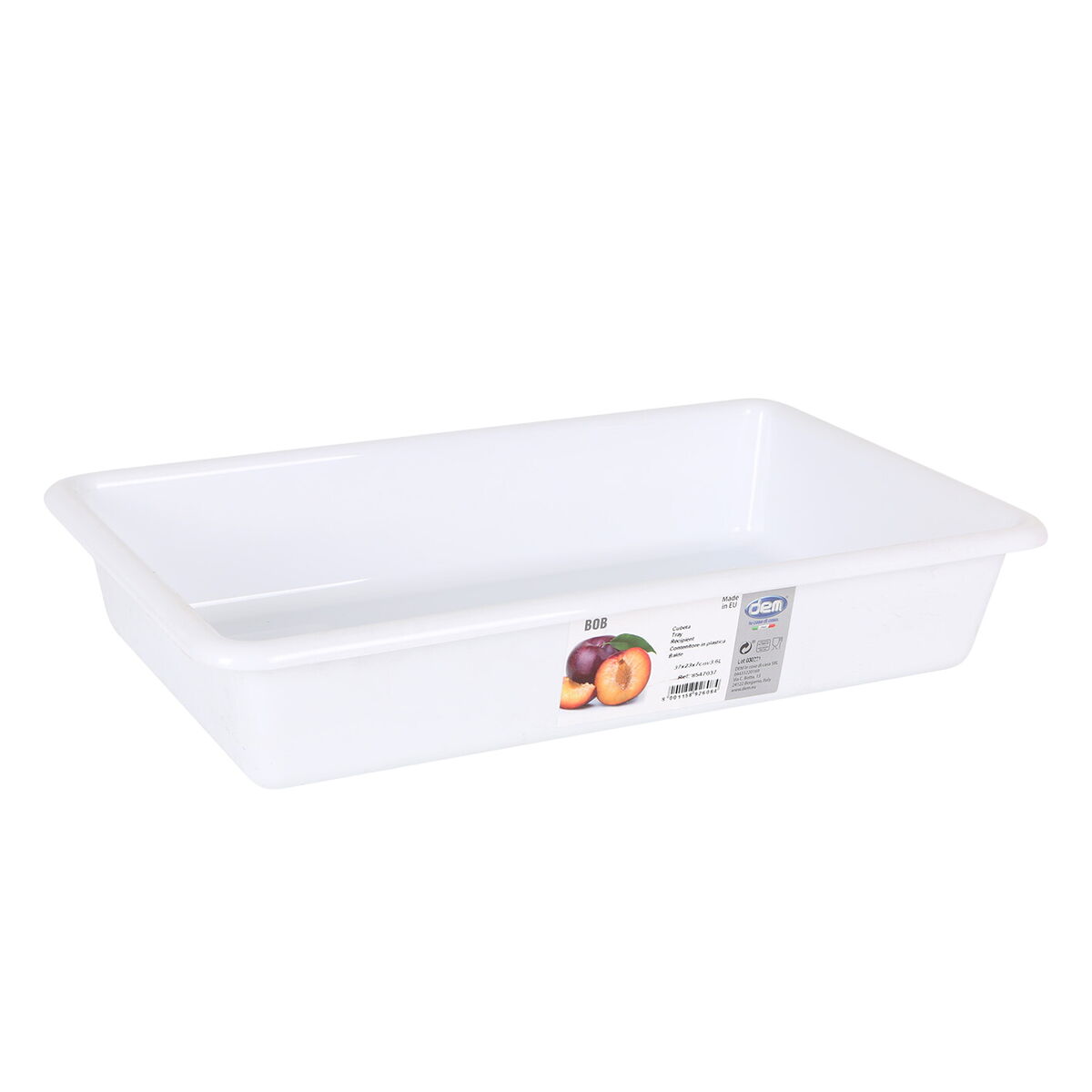 Bucket Dem Bob White 37 x 23 x 7 cm (24 Units)