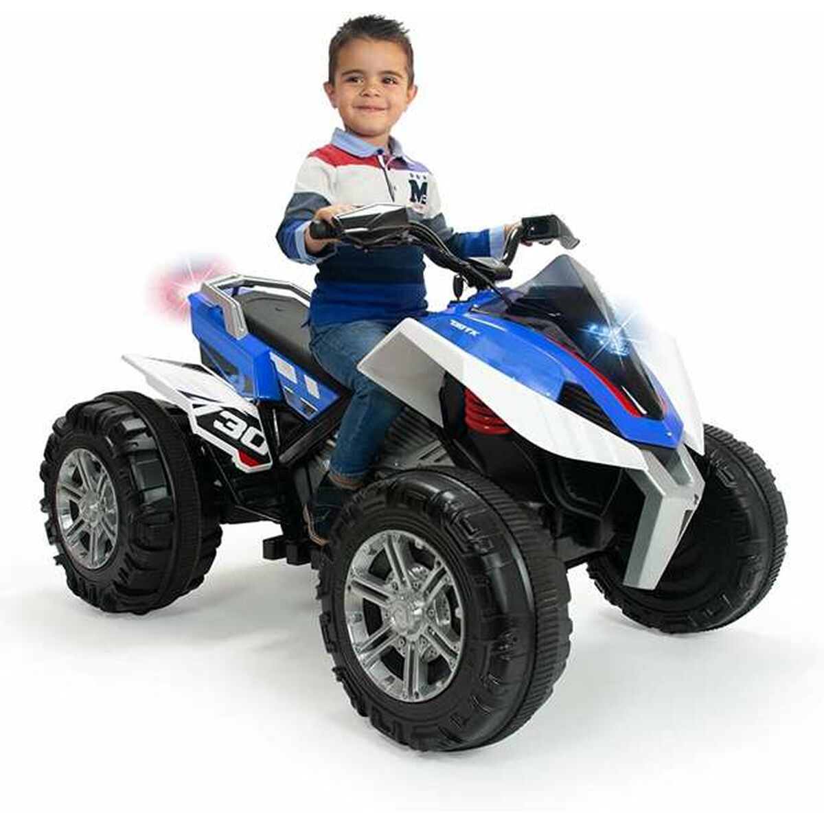 Quad elétrico Injusa Rage Leve Azul Branco 12 V - EcoNest