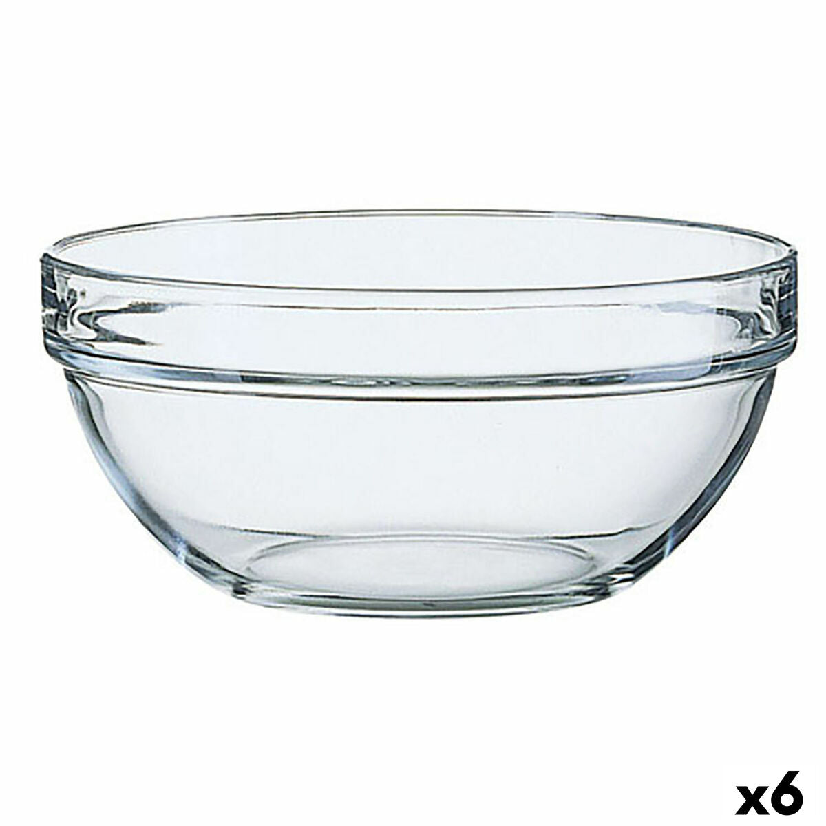 Saladeira Luminarc Transparente Vidro (23 x 11 cm) (6 Unidades) - EcoNest