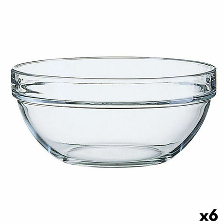 Saladeira Luminarc Transparente Vidro (23 x 11 cm) (6 Unidades) - EcoNest