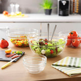 Saladeira Luminarc Transparente Vidro (20 cm) (6 Unidades) - EcoNest