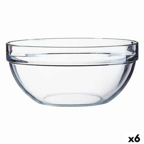 Saladeira Luminarc Transparente Vidro (20 cm) (6 Unidades) - EcoNest