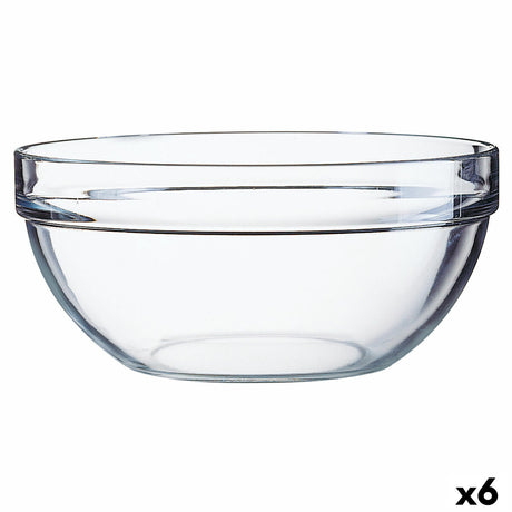 Saladeira Luminarc Transparente Vidro (Ø 26 cm) (6 Unidades) - EcoNest