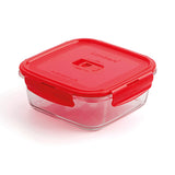 Lancheira Hermética Luminarc Pure Box Vermelho 1,22 L Vidro (6 Unidades) - EcoNest