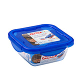 Lancheira Hermética Pyrex Cook & Go 16,7 x 16,7 x 7 cm Azul 850 ml Vidro (6 Unidades) - EcoNest