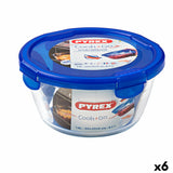 Lancheira Hermética Pyrex Cook&go 20 x 20 x 10,3 cm Azul 1,6 L Vidro (6 Unidades) - EcoNest