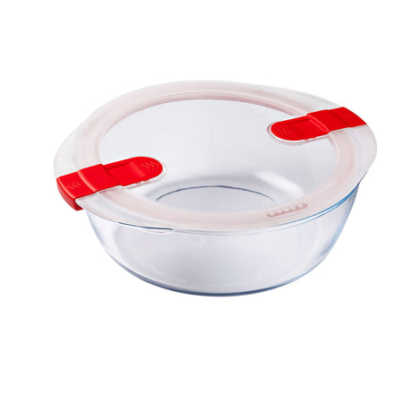 Lancheira Hermética Pyrex Cook&heat 26 x 23 x 8 cm 2,3 L Vermelho Vidro (6 Unidades) - EcoNest