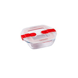 Lancheira Hermética Pyrex Cook & Heat 15 x 12 x 4 cm 350 ml Transparente Vidro (6 Unidades) - EcoNest