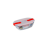 Lancheira Hermética Pyrex Cook & Heat Retangular 400 ml 17 x 10 x 5 cm Transparente Vidro (5 Unidades) - EcoNest