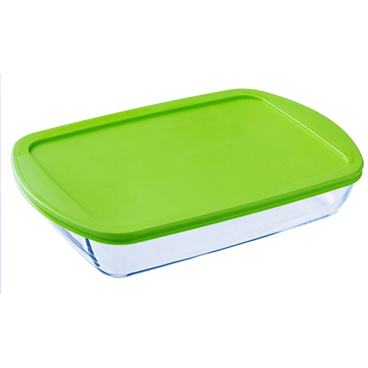 Lancheira Retangular com Tampa Pyrex Cook & store Transparente Silicone Vidro (4,5 L) (4 Unidades) - EcoNest