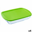 Lancheira Retangular com Tampa Pyrex Cook & store Transparente Silicone Vidro (4,5 L) (4 Unidades) - EcoNest