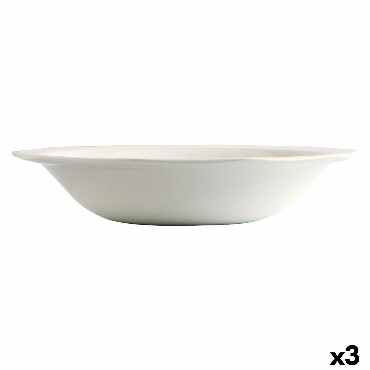 Saladeira Churchill Artic Cerâmica Branco servies (Ø 27,5 cm) (3 Unidades) - EcoNest