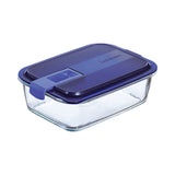 Lancheira Hermética Luminarc Easy Box Azul Vidro (6 Unidades) (1,22 L) - EcoNest