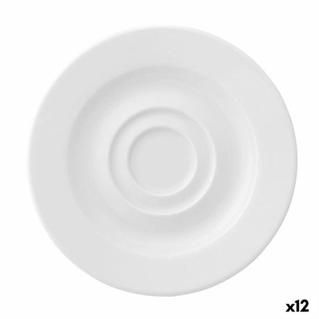 Prato Ariane Prime Espresso Cerâmica Branco 13 cm (12 Unidades) - EcoNest