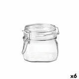 Recipiente para Conservar Alimentos Bormioli Rocco Fido Transparente Vidro (500 ml) (6 Unidades) - EcoNest