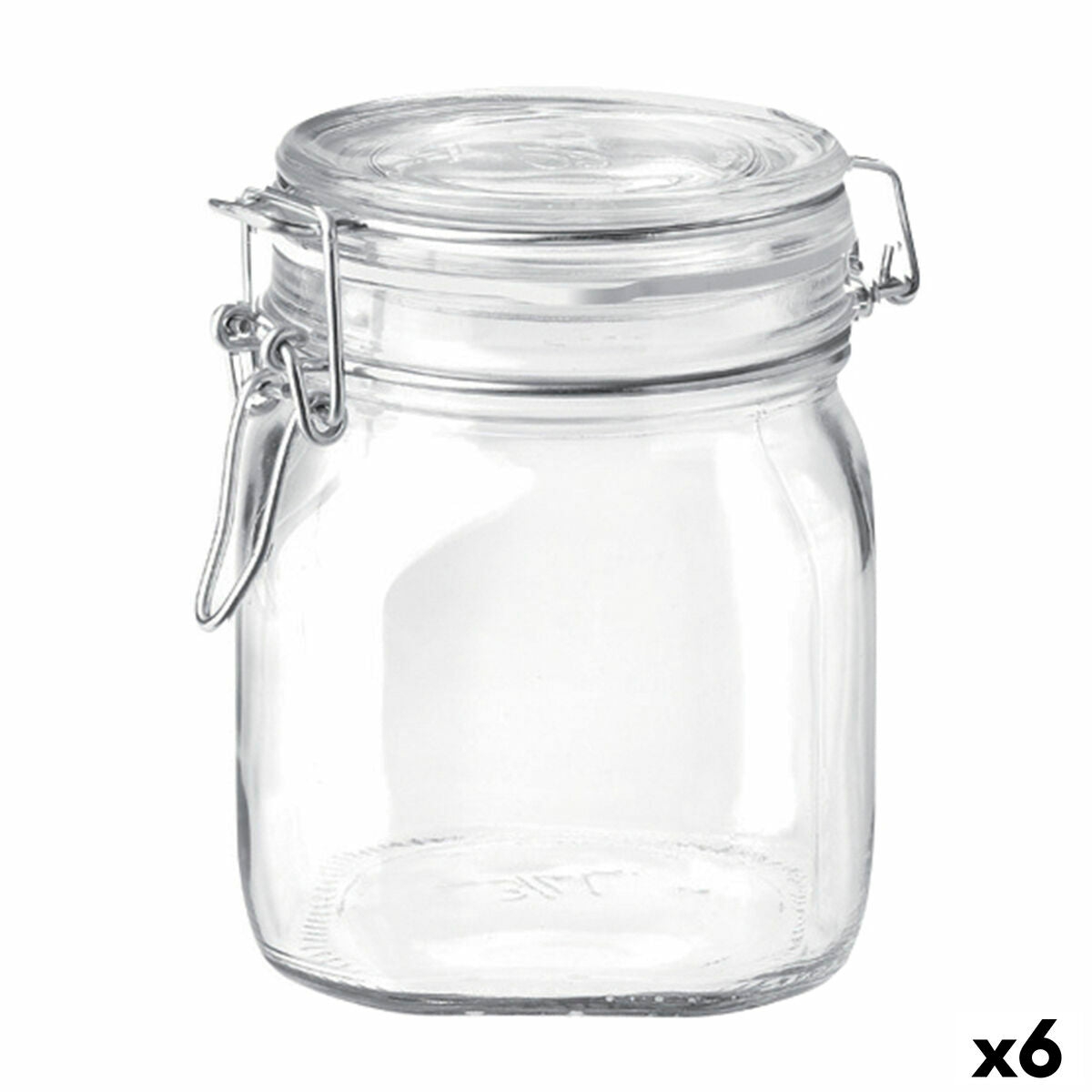 Recipiente para Conservar Alimentos Bormioli Rocco Fido Transparente Vidro (75 cl) (6 Unidades) - EcoNest