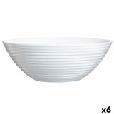 Saladeira Luminarc Harena Branco Vidro (Ø 27,3 cm) (6 Unidades) - EcoNest