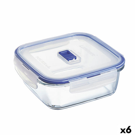 Lancheira Hermética Luminarc Pure Box Active 1,22 L Duas cores Vidro (6 Unidades) - EcoNest