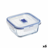 Lancheira Hermética Luminarc Pure Box Active 760 ml Duas cores Vidro (6 Unidades)