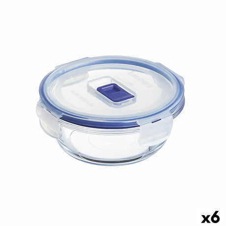 Lancheira Hermética Luminarc Pure Box Active 420 ml 12 x 5 cm Duas cores Vidro (6 Unidades) - EcoNest