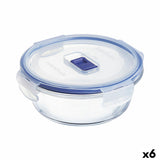 Lancheira Hermética Luminarc Pure Box Active 670 ml 14 x 6 cm Duas cores Vidro (6 Unidades) - EcoNest