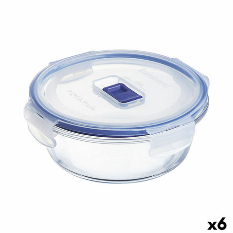 Lancheira Hermética Luminarc Pure Box Active 670 ml 14 x 6 cm Duas cores Vidro (6 Unidades) - EcoNest