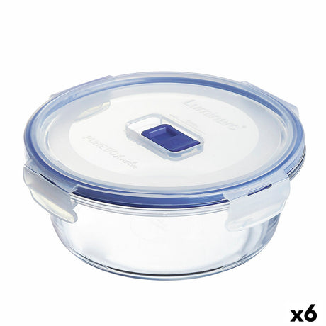 Lancheira Hermética Luminarc Pure Box Active 920 ml 15 x 7 cm Duas cores Vidro (6 Unidades) - EcoNest