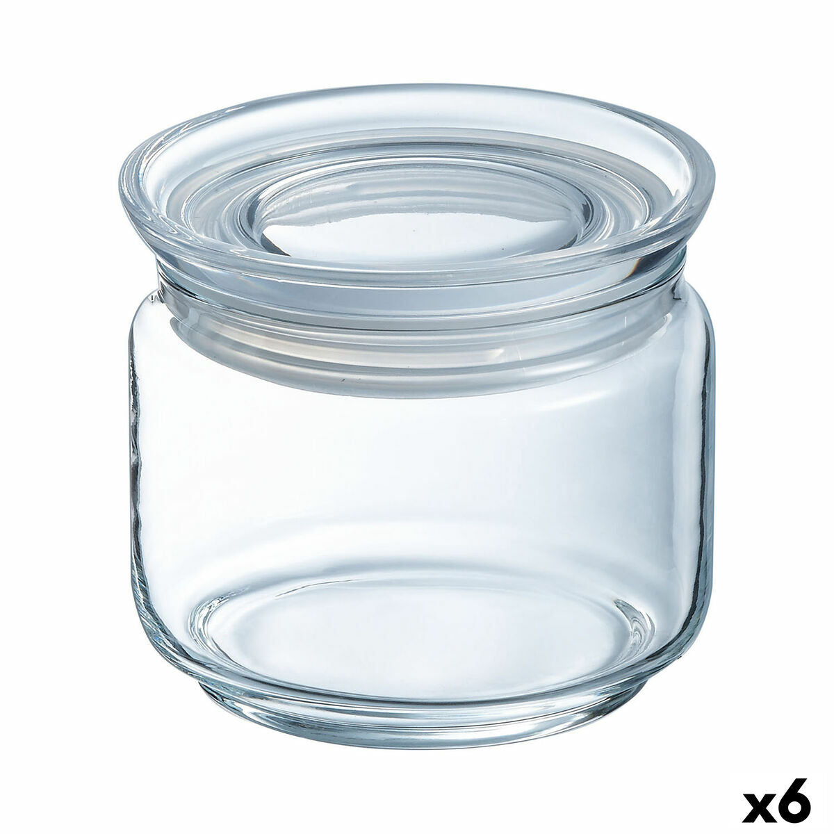 Frasco Luminarc Pav Transparente Silicone Vidro (500 ml) (6 Unidades) - EcoNest
