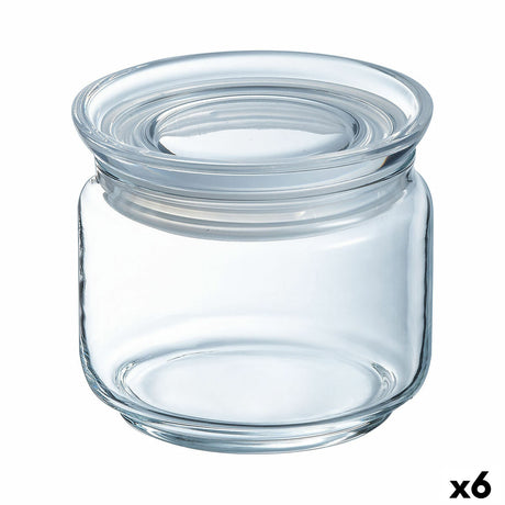 Frasco Luminarc Pav Transparente Silicone Vidro (500 ml) (6 Unidades) - EcoNest