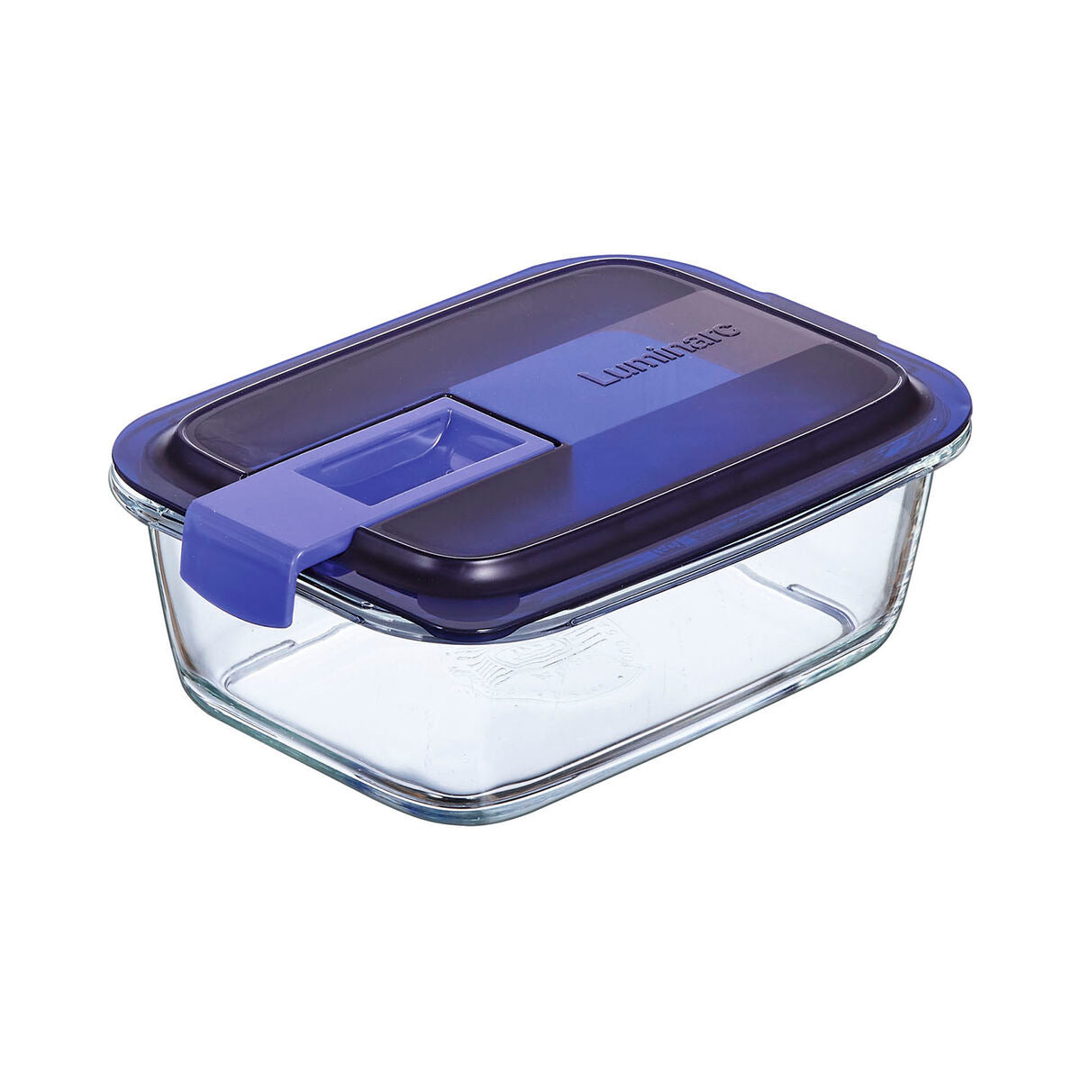 Lancheira Hermética Luminarc Easy Box Azul Vidro (6 Unidades) (820 ml) - EcoNest