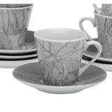 Conjunto de Chávenas de Café Versa Palmeira Porcelana - EcoNest