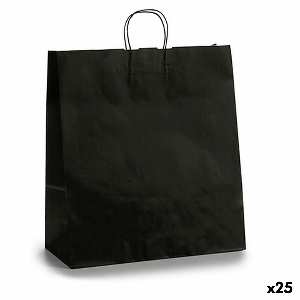 Mala de Papel Preto 16 x 57,5 x 46 cm (25 Unidades) - EcoNest
