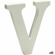 Decoração Letra V (1,8 x 21 x 17 cm) (12 Unidades) - EcoNest