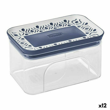 Bote Stefanplast Hermético 10,3 x 8 x 15,5 cm Azul Plástico 700 ml (12 Unidades) - EcoNest