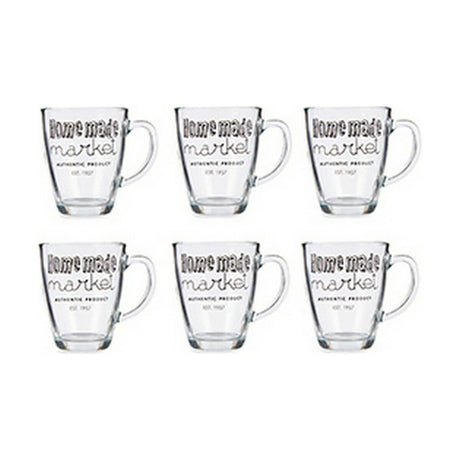 Caneca Transparente Vidro 6 Unidades (320 ml) - EcoNest