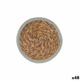 Individuais Ø 30 cm Natural Cinzento Fibra natural (48 Unidades) - EcoNest