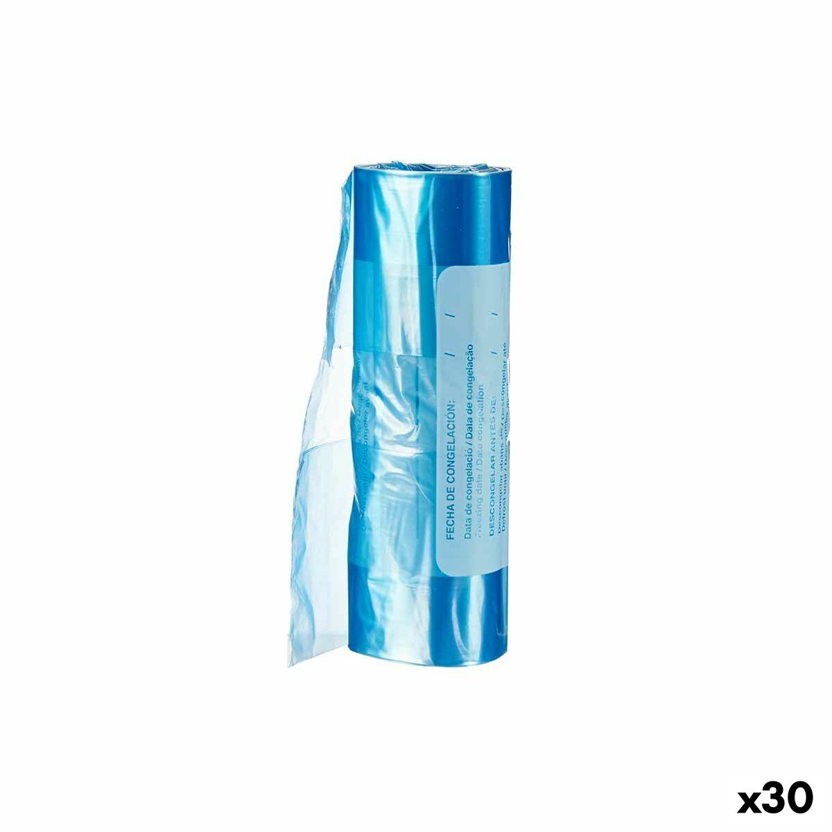 Saco para congelador 22 x 35 cm Azul Polietileno 30 Unidades - EcoNest