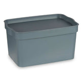 Caixa Multiusos Cinzento Plástico 2,3 L (13,5 x 11 x 20 cm) (24 Unidades) - EcoNest