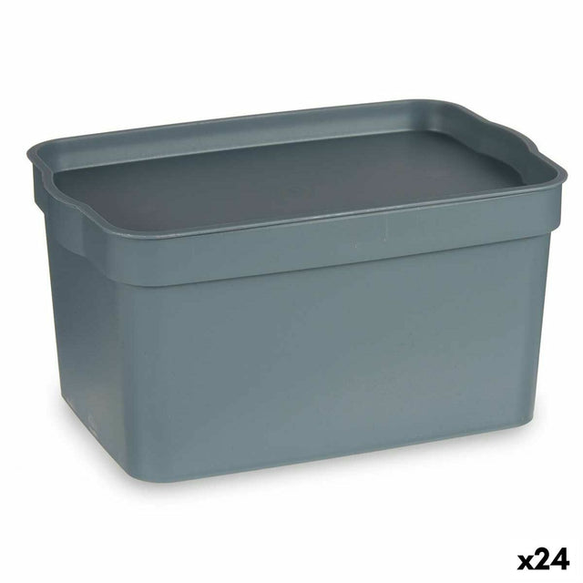 Caixa Multiusos Cinzento Plástico 2,3 L (13,5 x 11 x 20 cm) (24 Unidades) - EcoNest