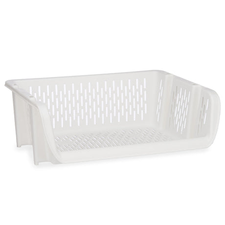 Cesta para verduras Branco Polipropileno (30 x 13,5 x 38,7 cm) (24 Unidades) - EcoNest