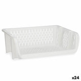Cesta para verduras Branco Polipropileno (30 x 13,5 x 38,7 cm) (24 Unidades) - EcoNest