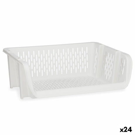 Cesta para verduras Branco Polipropileno (30 x 13,5 x 38,7 cm) (24 Unidades) - EcoNest