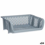 Cesta para verduras Cinzento Polipropileno (30 x 13,5 x 38,7 cm) (24 Unidades) - EcoNest