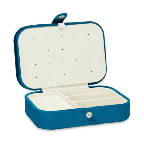 Guarda-Joias Azul Veludo (16,2 x 6 x 11,5 cm) (12 Unidades) - EcoNest