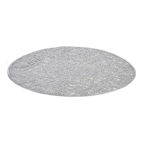 Individuais Prateado Plástico (Ø 38 cm) (12 Unidades) - EcoNest