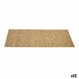 Individuais Dourado Plástico (45 x 0,01 x 30 cm) (12 Unidades) - EcoNest