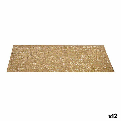Individuais Dourado Plástico (45 x 0,01 x 30 cm) (12 Unidades) - EcoNest