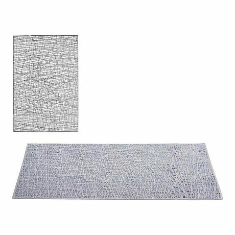 Individuais Prateado Plástico (45 x 0,01 x 30 cm) (12 Unidades) - EcoNest