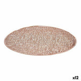 Individuais Cor de Rosa Plástico (Ø 38 cm) (12 Unidades) - EcoNest